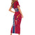 Norway Constitution Day Family Matching Short Sleeve Bodycon Dress and Hawaiian Shirt Norge Folk Pattern Flag Style - Wonder Print Shop