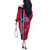 Norway Constitution Day Off The Shoulder Long Sleeve Dress Norge Folk Pattern Flag Style - Wonder Print Shop