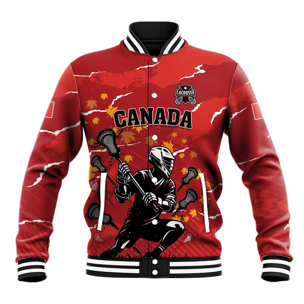 Custom Canada Lacrosse Baseball Jacket National Summer Sport