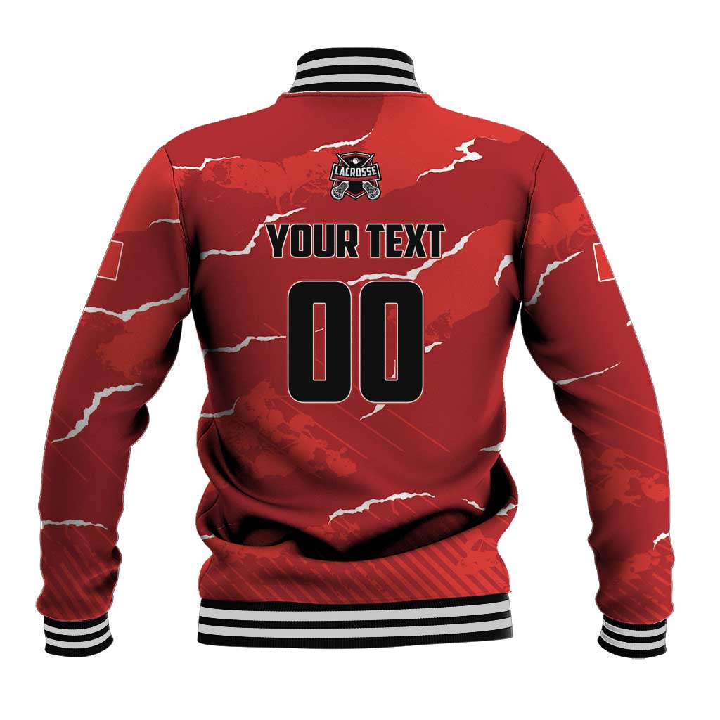 Custom Canada Lacrosse Baseball Jacket National Summer Sport