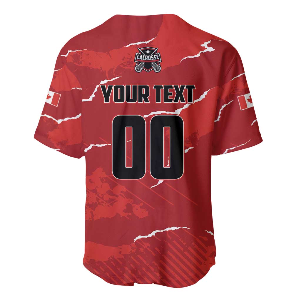Custom Canada Lacrosse Baseball Jersey National Summer Sport