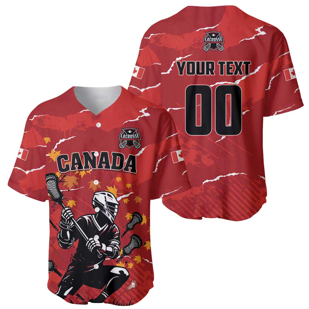 Custom Canada Lacrosse Baseball Jersey National Summer Sport