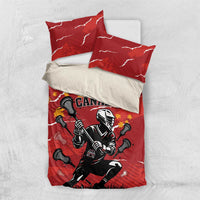 Canada Lacrosse Bedding Set National Summer Sport