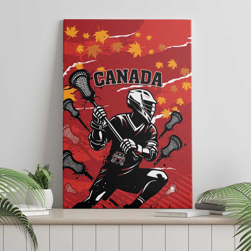 Canada Lacrosse Canvas Wall Art National Summer Sport