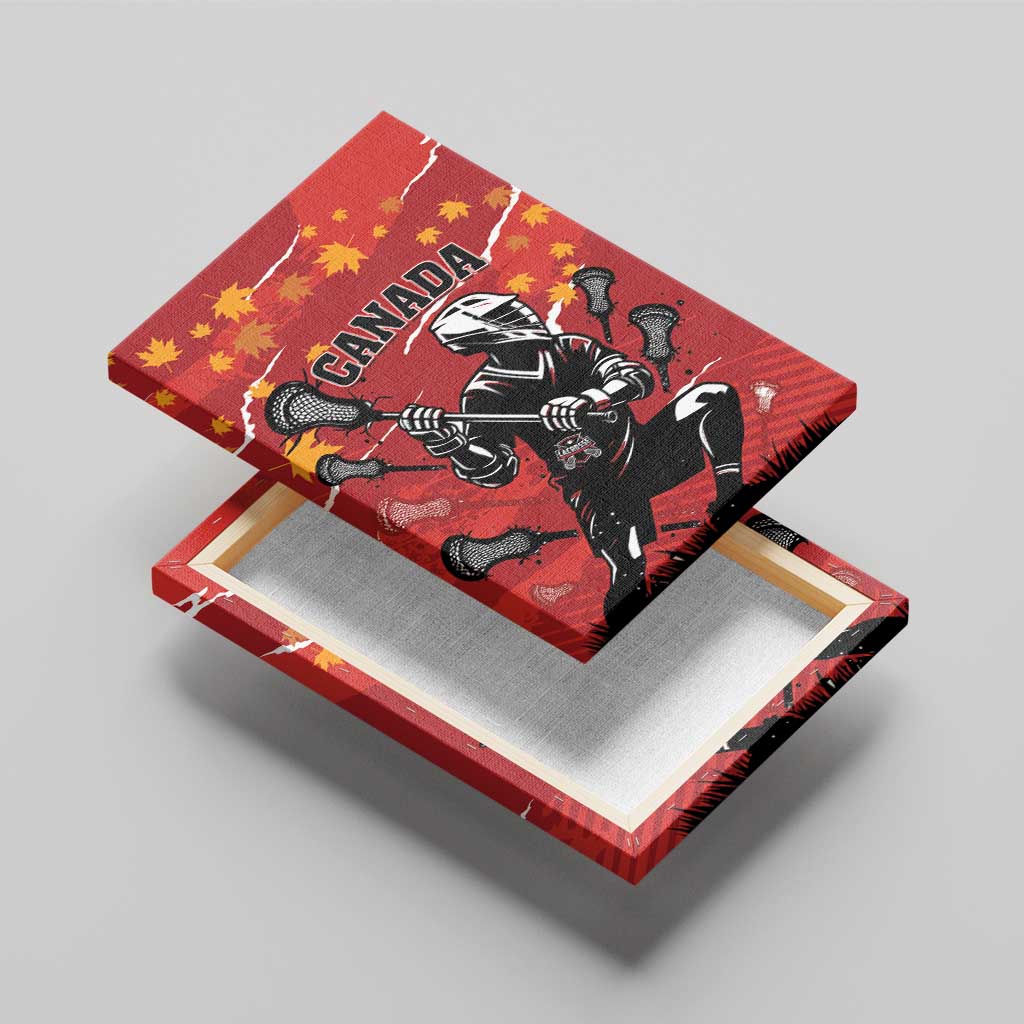 Canada Lacrosse Canvas Wall Art National Summer Sport