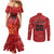 Custom Canada Lacrosse Couples Matching Mermaid Dress and Long Sleeve Button Shirt National Summer Sport