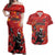 Custom Canada Lacrosse Couples Matching Off Shoulder Maxi Dress and Hawaiian Shirt National Summer Sport