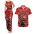 Custom Canada Lacrosse Couples Matching Tank Maxi Dress and Hawaiian Shirt National Summer Sport