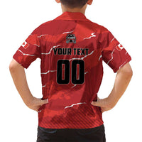 Custom Canada Lacrosse Family Matching Long Sleeve Bodycon Dress and Hawaiian Shirt National Summer Sport