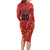 Custom Canada Lacrosse Family Matching Long Sleeve Bodycon Dress and Hawaiian Shirt National Summer Sport