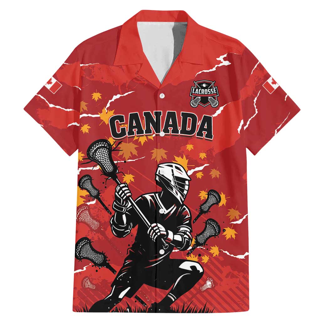Custom Canada Lacrosse Family Matching Mermaid Dress and Hawaiian Shirt National Summer Sport