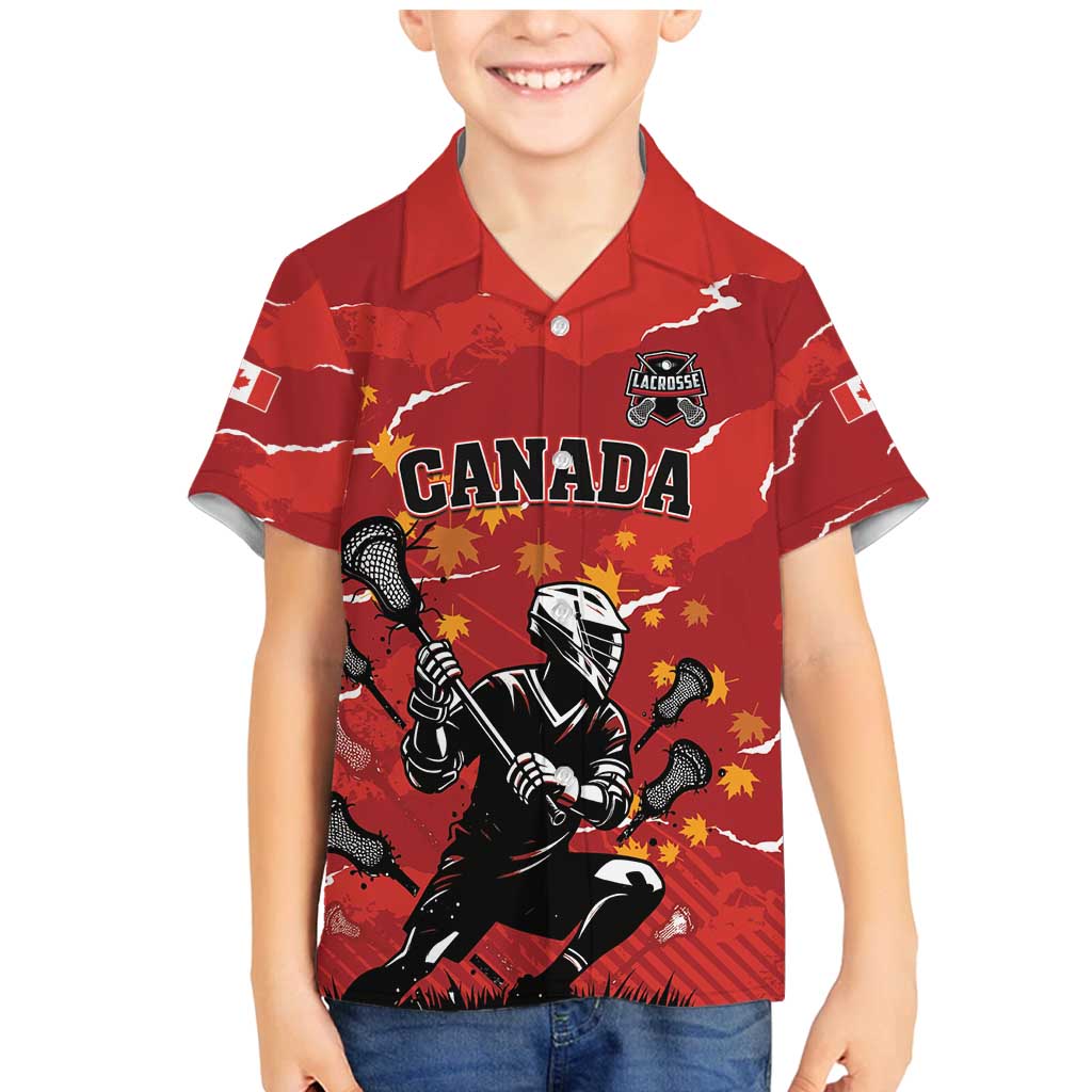 Custom Canada Lacrosse Family Matching Mermaid Dress and Hawaiian Shirt National Summer Sport