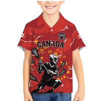 Custom Canada Lacrosse Family Matching Mermaid Dress and Hawaiian Shirt National Summer Sport