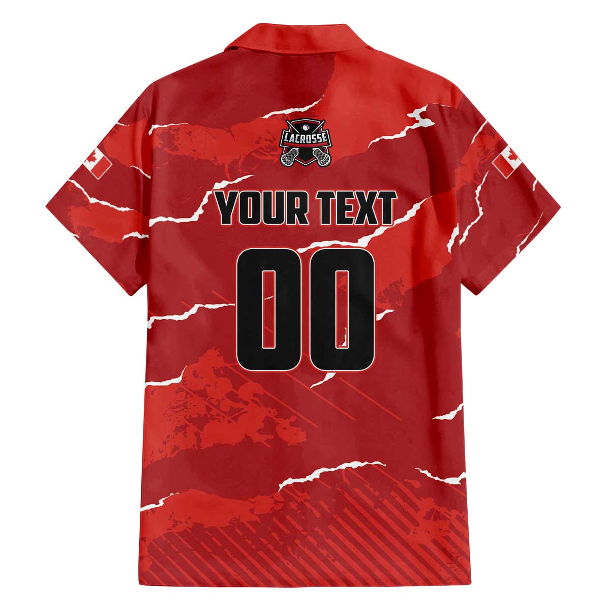 Custom Canada Lacrosse Family Matching Off The Shoulder Long Sleeve Dress and Hawaiian Shirt National Summer Sport