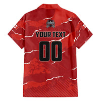 Custom Canada Lacrosse Family Matching Short Sleeve Bodycon Dress and Hawaiian Shirt National Summer Sport