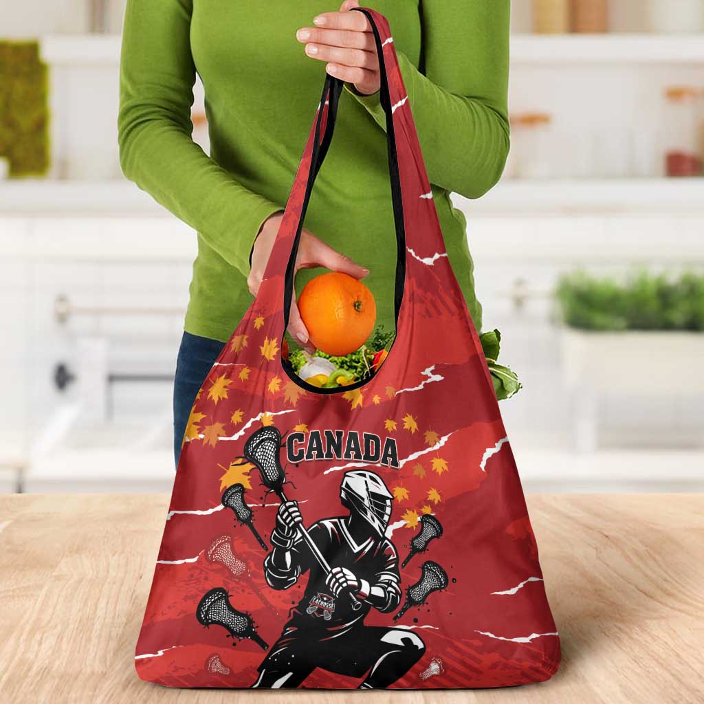 Canada Lacrosse Grocery Bag National Summer Sport