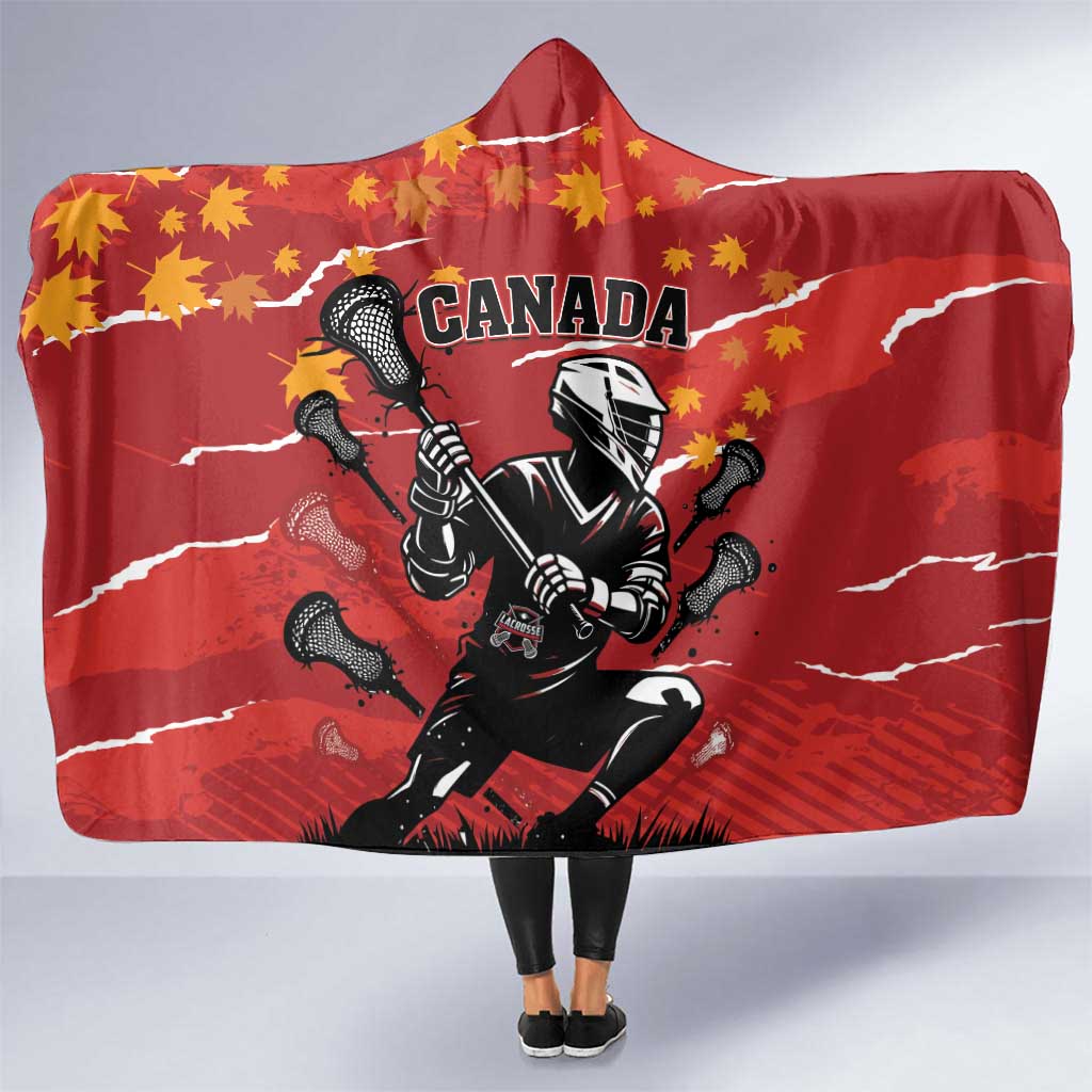 Canada Lacrosse Hooded Blanket National Summer Sport
