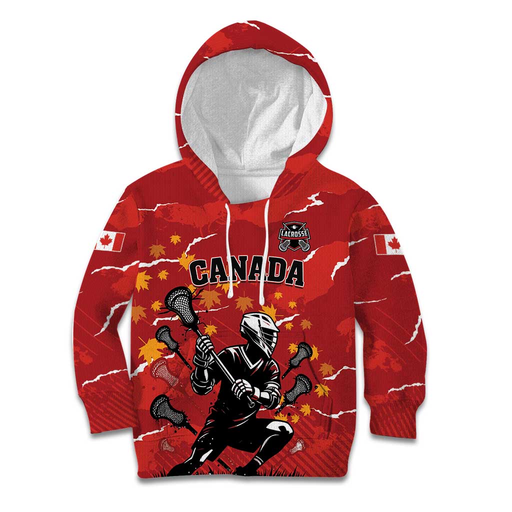 Custom Canada Lacrosse Kid Hoodie National Summer Sport