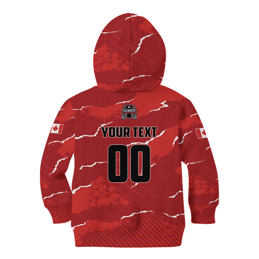 Custom Canada Lacrosse Kid Hoodie National Summer Sport