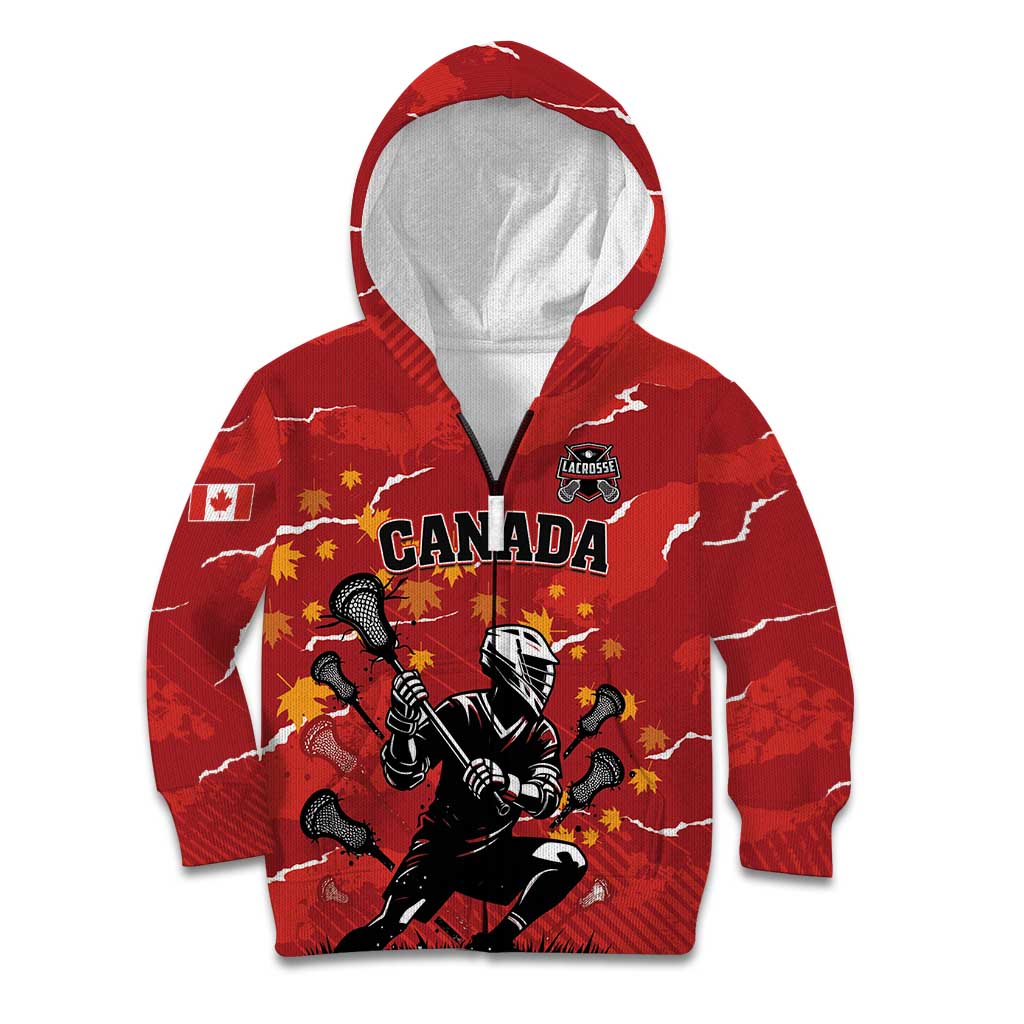 Custom Canada Lacrosse Kid Hoodie National Summer Sport