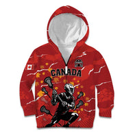 Custom Canada Lacrosse Kid Hoodie National Summer Sport