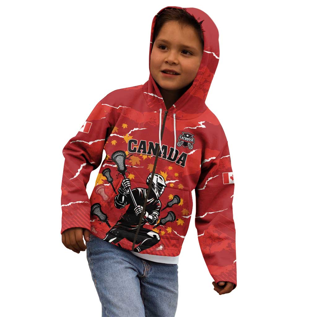 Custom Canada Lacrosse Kid Hoodie National Summer Sport