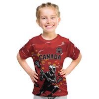Custom Canada Lacrosse Kid T Shirt National Summer Sport