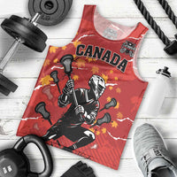 Custom Canada Lacrosse Men Tank Top National Summer Sport