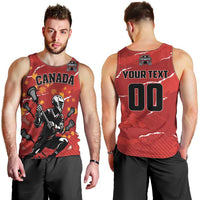 Custom Canada Lacrosse Men Tank Top National Summer Sport
