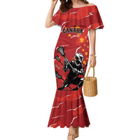 Custom Canada Lacrosse Mermaid Dress National Summer Sport
