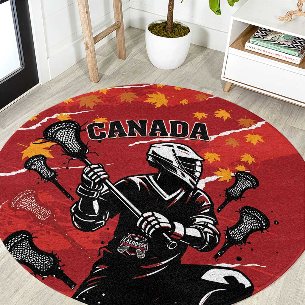 Canada Lacrosse Round Carpet National Summer Sport