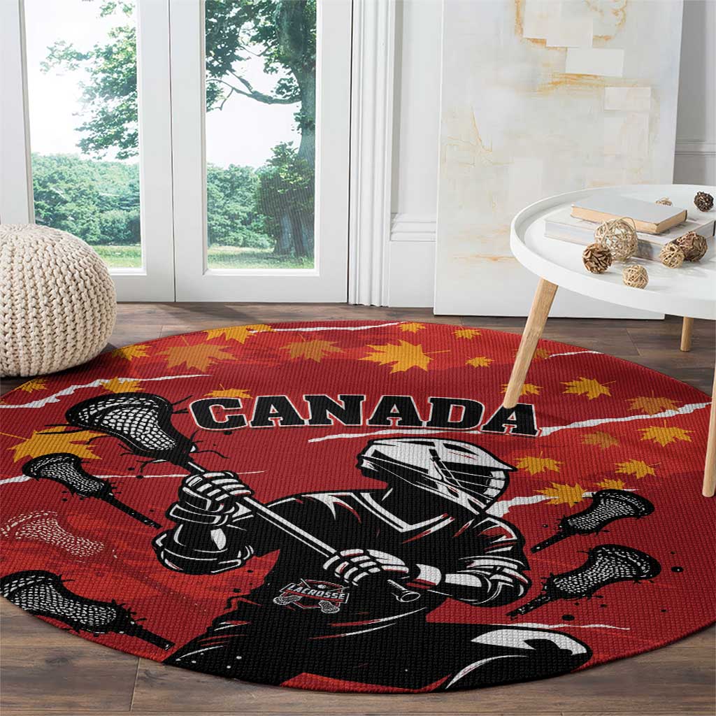 Canada Lacrosse Round Carpet National Summer Sport