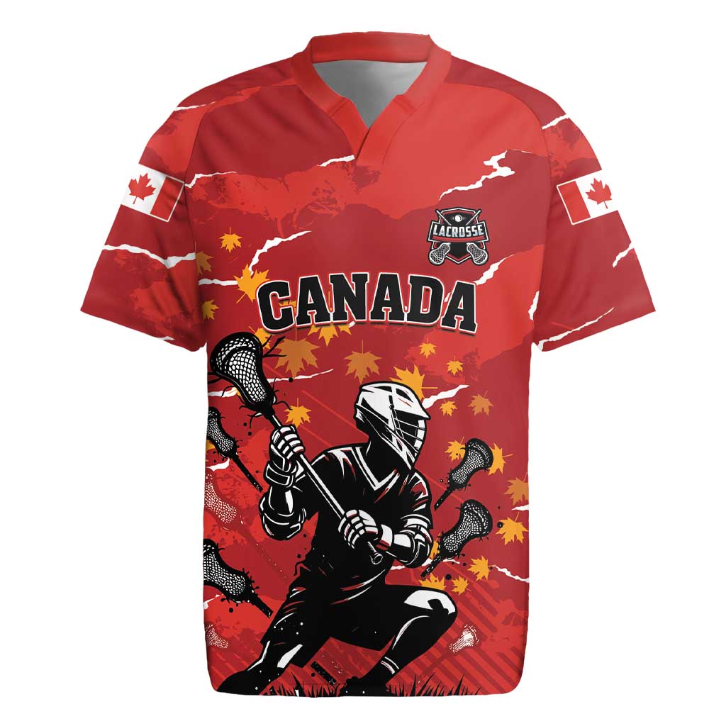 Custom Canada Lacrosse Rugby Jersey National Summer Sport