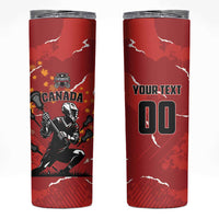 Custom Canada Lacrosse Skinny Tumbler National Summer Sport