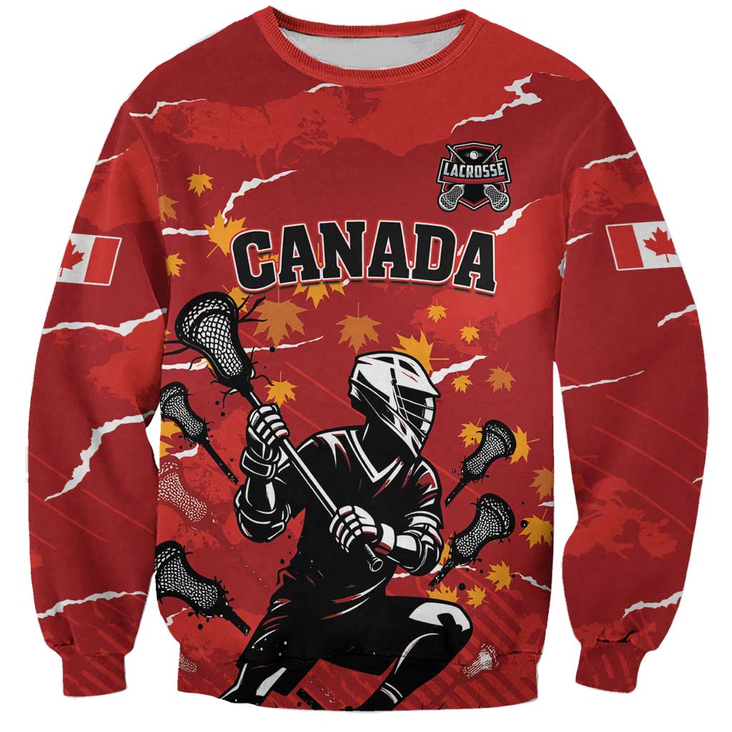 Custom Canada Lacrosse Sweatshirt National Summer Sport