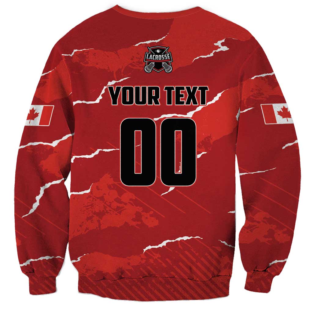 Custom Canada Lacrosse Sweatshirt National Summer Sport