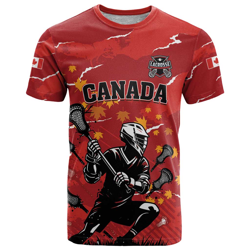 Custom Canada Lacrosse T Shirt National Summer Sport