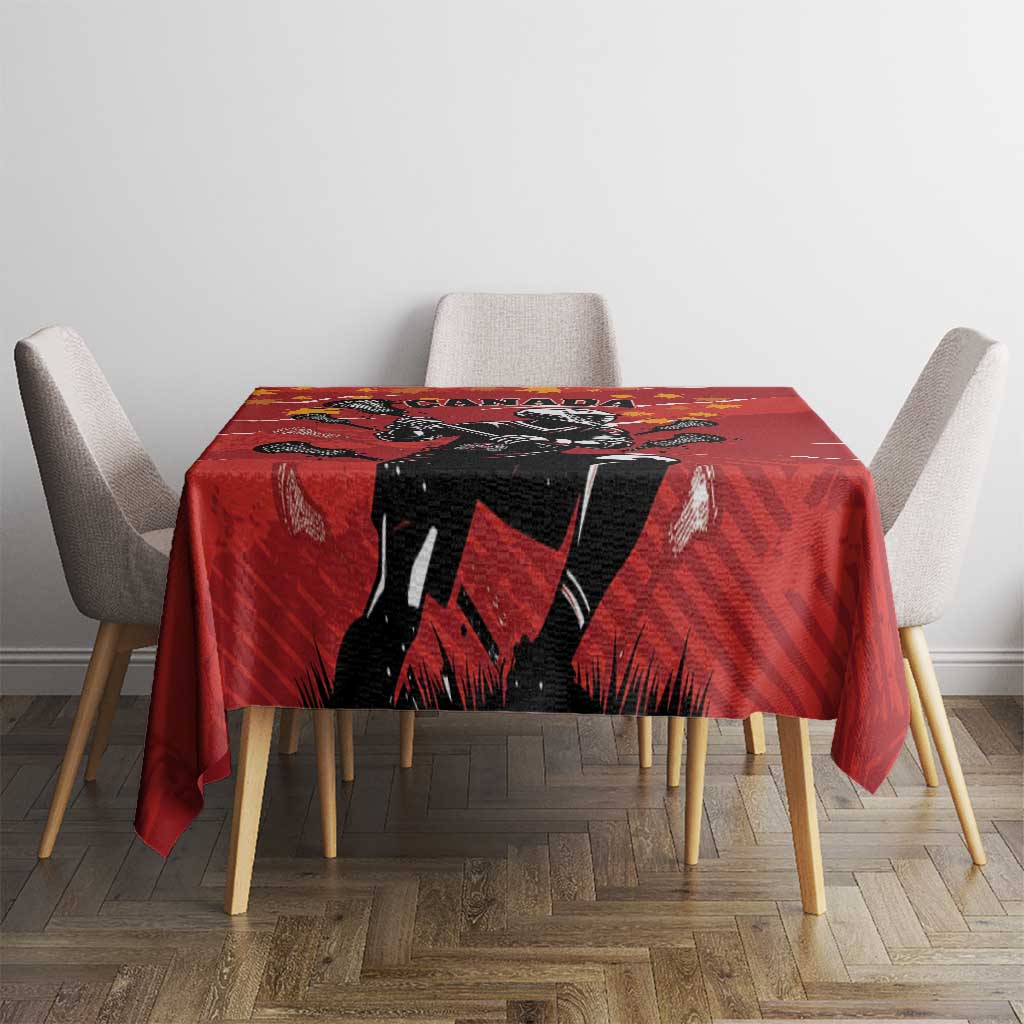Canada Lacrosse Tablecloth National Summer Sport