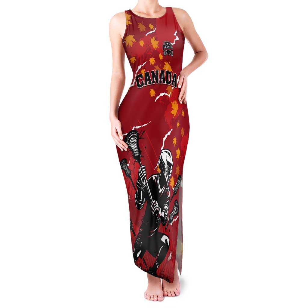 Custom Canada Lacrosse Tank Maxi Dress National Summer Sport
