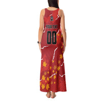 Custom Canada Lacrosse Tank Maxi Dress National Summer Sport