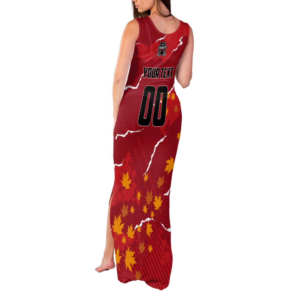 Custom Canada Lacrosse Tank Maxi Dress National Summer Sport