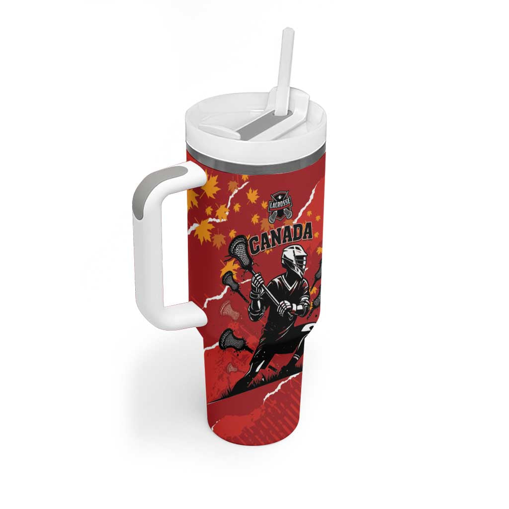 Custom Canada Lacrosse Tumbler With Handle National Summer Sport