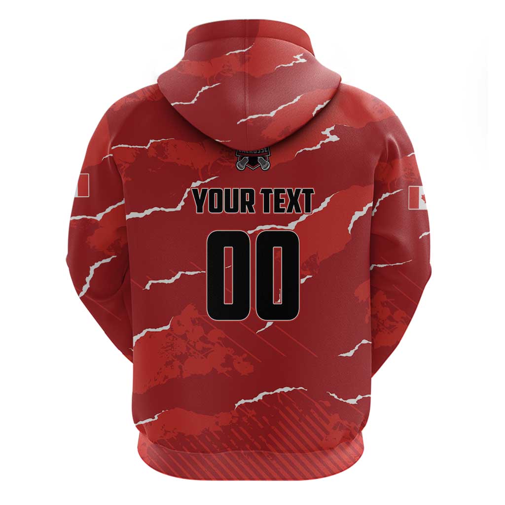 Custom Canada Lacrosse Zip Hoodie National Summer Sport