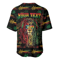 Personalized The Bahamas One Love Reggae Lion Baseball Jersey Caribbean Reggae Spirit