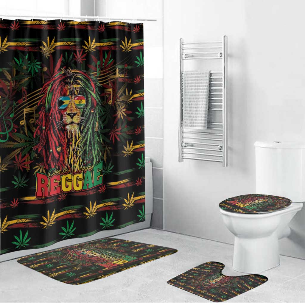 The Bahamas One Love Reggae Lion Bathroom Set Caribbean Reggae Spirit