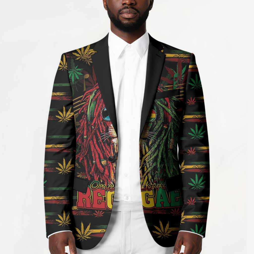 Personalized The Bahamas One Love Reggae Lion Blazer Caribbean Reggae Spirit