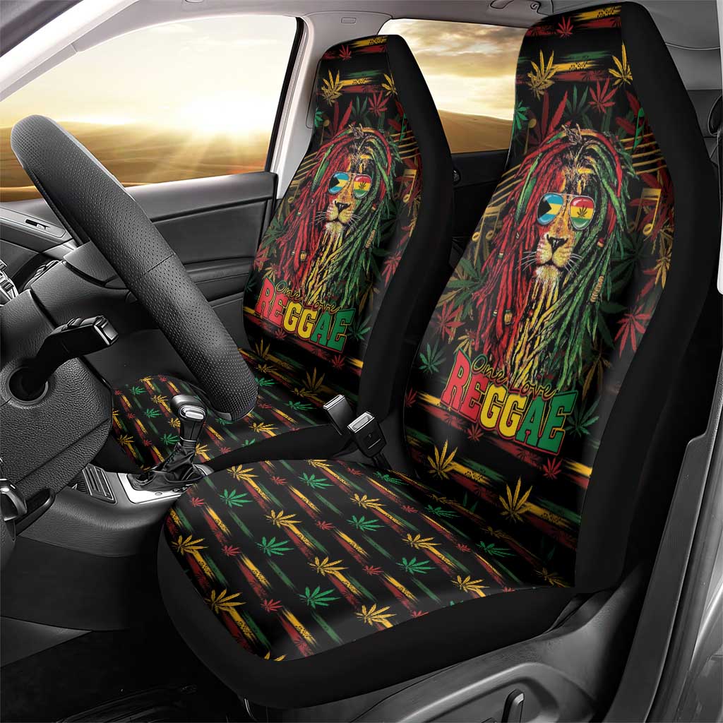 The Bahamas One Love Reggae Lion Car Seat Cover Caribbean Reggae Spirit