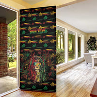 Personalized The Bahamas One Love Reggae Lion Door Cover Caribbean Reggae Spirit