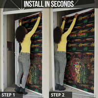 Personalized The Bahamas One Love Reggae Lion Door Cover Caribbean Reggae Spirit