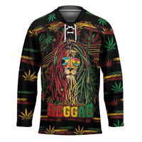 Personalized The Bahamas One Love Reggae Lion Hockey Jersey Caribbean Reggae Spirit
